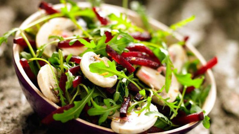 Salade de Betteraves & Champignons crus