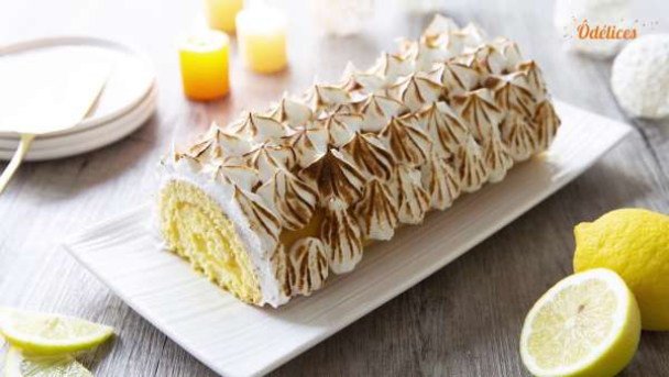 Bûche citron meringué