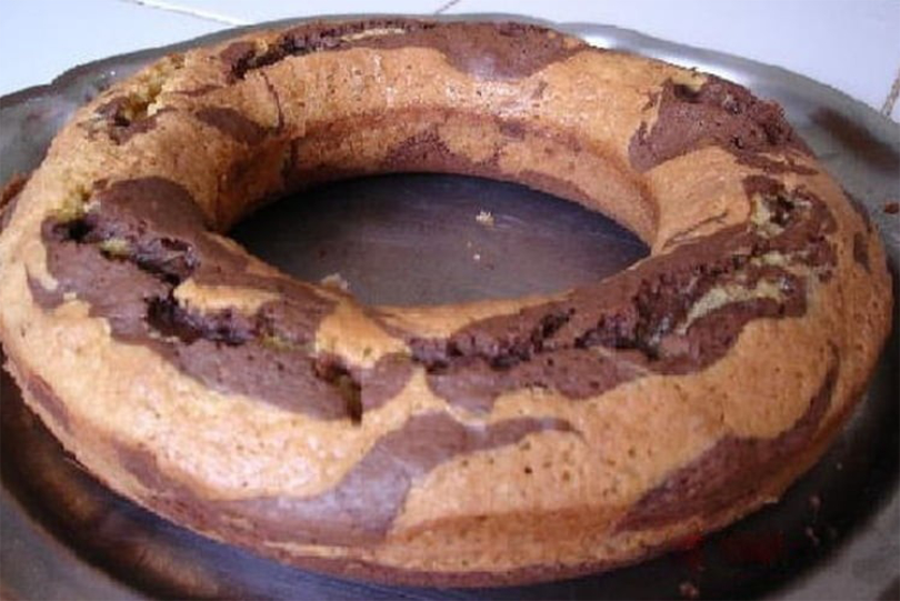 Cake marbré au chocolat